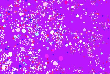 Açık mavi, Memphis şekilli yeşil vektör arkaplan. Modern tarzda değişen renkli kaotik formlar. Duvar kağıtları için zarif tasarım.