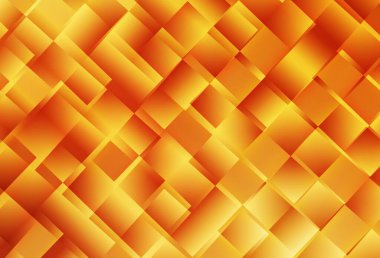 Eşkenar dörtgenli hafif turuncu vektör şablonu. Dikdörtgen şekilli soyut çizimler. Reklamlar için desen.