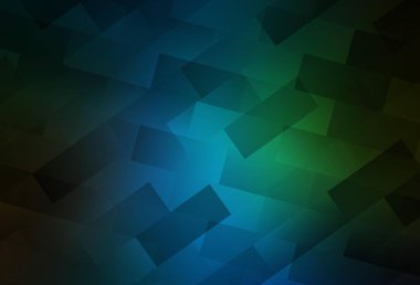 Lacivert, eşkenar dörtgenli yeşil vektör arkaplan. Dikdörtgen şekilli soyut çizimler. Web siteleri için şablon kullanılabilir.