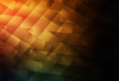 Dikdörtgenli koyu turuncu vektör arkaplan. Dikdörtgenleri ve kareleri olan güzel bir çizim. Reklamlar için desen.