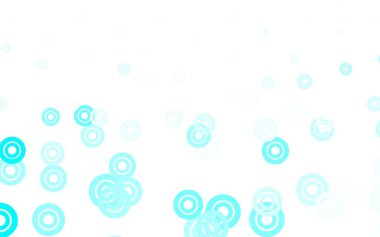 Açık mavi, diskli yeşil vektör dokusu. Renkli su damlaları olan modern soyut çizimler. İş ilanınız için tasarım.