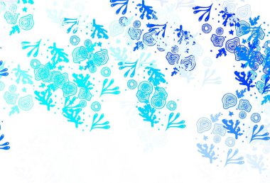 Soyut biçimlerde hafif BLUE vektör dokusu. Modern tarzda değişen renkli kaotik formlar. Kartvizitiniz için modern tasarım.