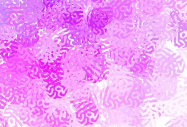 Soyut şekilli açık mor vektör arkaplanı. Soyut tarzda rengarenk gradyan şekilleri olan bir resim. Duvar kağıtları için zarif tasarım.