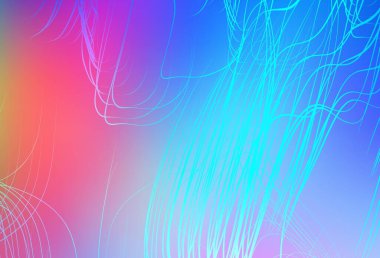 Açık Çoklu Renkli Vektör Renkli Görüntü Arkaplanı. Gradyan tasarımlı, soyut, ışıltılı çizimler. İşiniz için yeni tasarım.
