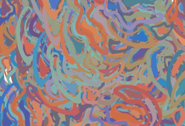 Açık mavi, ince çizgili sarı vektör deseni. Soyut ve gradyan renkte renkli çizimler. Tasarımınız için desen.