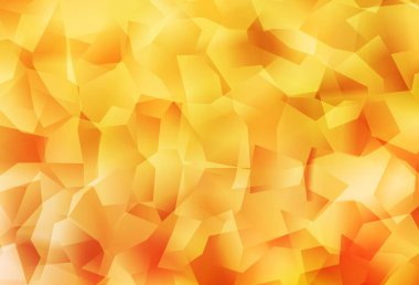 Açık sarı vektör düşük polimer arkaplan. Yarım ton şeklinde, üçgenli yaratıcı illüstrasyon. İşiniz için en iyi üçgen tasarım.