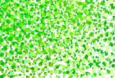 Açık yeşil, daireli sarı vektör şablonu. Parlak renkli soyut çemberlerin olduğu bir resim. İş ilanınız için tasarım.