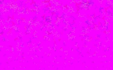 Açık mavi, yapay zeka ağlı kırmızı vektör deseni. Renkli yapay zeka yapısı, eğimli çizgiler ve noktalar. Bilim için desen, geleceksel tasarımlar..