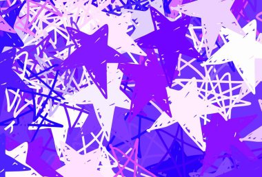 Gökyüzü yıldızlı açık sarı vektör şablonu. Yıldızlı parlak renkli illüstrasyon. Astronomi web siteleri için desen.