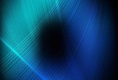 Koyu mavi vektör parlak soyut çizim. Gradyan tasarımlı, soyut, ışıltılı çizimler. İşiniz için yepyeni bir tasarım..