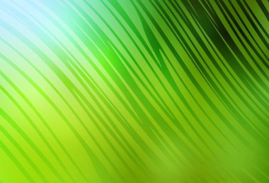 Açık yeşil, eğri çizgileri olan sarı vektör arkaplan. Eğri şekilli yepyeni renkli bir tasvir. Web siteniz için soyut tasarım.