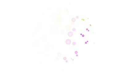 Kabarcıklı hafif çok renkli vektör arkaplanı. Bulanık dekoratif tasarım baloncuklu soyut tarzda. Duvar kağıtlarının dokusu için desen.