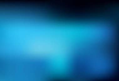 Koyu mavi vektör arkaplanı bulanıklaştırdı. Renkli soyut çizimler ve gradyan. İşiniz için yepyeni bir tasarım..