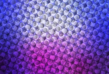 Açık mavi, baloncuklu kırmızı vektör arka planı. Soyut arka planda bulanık kabarcıklar ve renkli gradyan. Marka kitabınız için yeni şablon.