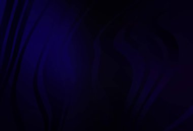 Koyu mavi çizgili vektör arkaplanı. Soyut tarzda gradyan çizgilerle akıllı illüstrasyon. Markan için yeni kompozisyon.