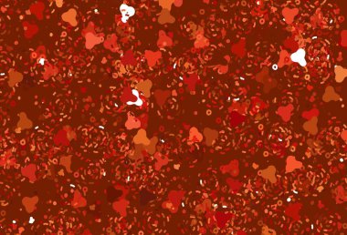 Soyut şekilli açık kırmızı vektör arkaplanı. Modern tarzda değişen renkli kaotik formlar. İşiniz için en iyi akıllı tasarım.