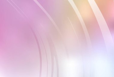 Açık Pembe, sarı çizgili vektör arkaplanı. Değişken çizgileri olan renkli geometrik örnek. Broşürler, broşürler için doku.