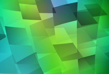 Açık mavi, dikdörtgenli yeşil vektör arkaplan. Dikdörtgenli soyut gradyan çizimi. İniş sayfası için modern şablon.