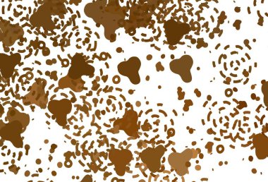 Memphis şekilli Light Orange vektör arkaplanı. Soyut tarzda rengarenk gradyan şekilleri olan bir resim. Web siteniz için basit tasarım.