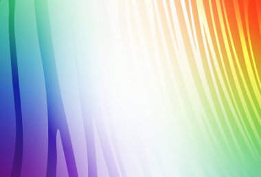 Çizgileri olan ışık çok renkli vektör deseni. Yaratıcı illüstrasyon, yarım tonlu ve eğimli. İş tasarımınız için şablon.