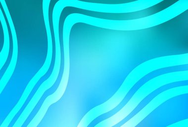 Wry çizgileri ile hafif BLUE vektör şablonu. Kavisli çizgilerden oluşan parlak bir illüstrasyon. Posterler ve afişler için iş tasarımı.