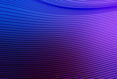 Açık Pembe, eğri çizgileri olan mavi vektör arkaplan. Yaratıcı illüstrasyon, yarım tonlu ve eğimli. Tasarımınız için basit şablon.