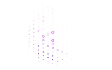 Çember şekilli açık mor vektör düzeni. Bulanık dekoratif tasarım baloncuklu soyut tarzda. Marka kitabınız için yeni şablon.