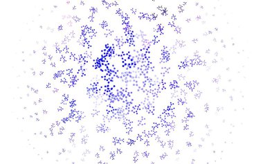 Açık mavi, kırmızı vektör arkaplan ve yapay zeka verileri. Renkli yapay zeka yapısı, eğimli çizgiler ve noktalar. Poster ve teknoloji sembolü.