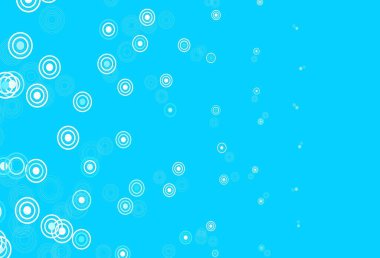 Küreli açık mavi vektör deseni. Soyut arka planda bulanık kabarcıklar ve renkli gradyan. Güzel web siteleri için desen.