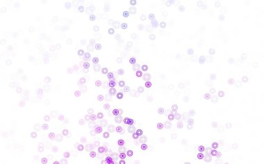 Açık mavi, daire şekilli kırmızı vektör düzeni. Parlak renkli soyut çemberlerin olduğu bir resim. Duvar kağıtlarının dokusu için desen.