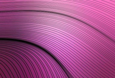 Eğri çizgileri olan açık pembe vektör deseni. Soyut tarzda gradyan çizgilerle akıllı illüstrasyon. İşiniz için en iyi tasarım.
