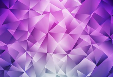 Açık pembe vektör soyut çokgen şablonu. Origami tarzında gradyan ile geometrik çizim. Web siteniz için yeni bir doku.