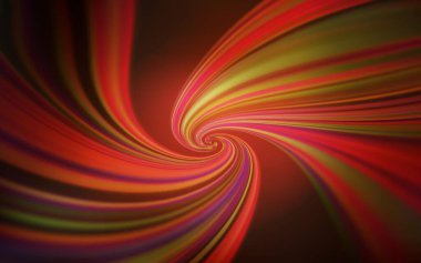 Eğri çizgileri olan koyu turuncu vektör dokusu. Değişken çizgileri olan renkli soyut çizimler. İş tasarımınız için şablon.