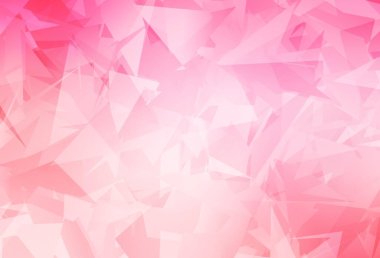 Açık pembe, soyut poli formlu sarı vektör dokusu. Modern tarzda değişen renkli kaotik formlar. Kartvizitiniz için modern tasarım.