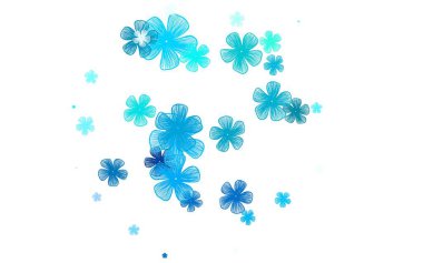 Açık yeşil vektör, çiçekli zarif duvar kağıdı. Karalama tarzında çiçekli soyut illüstrasyon. Tasarımınız için yeni şablon.