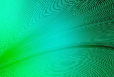 Açık yeşil çizgili bir şablon. Basit çizgilerle renkli gradyan çizimi. İşiniz için en iyi tasarım.