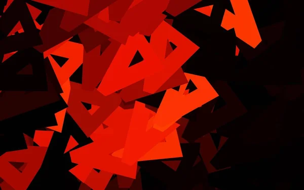 Donkerrode Vectorlay Out Met Lijnen Driehoeken Illustratie Met Set Kleurrijke — Stockvector