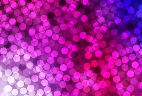 Темно Фіолетовий Рожевий Векторний Візерунок Сферами Сучасна Абстрактна Ілюстрація Барвистими — стоковий вектор
