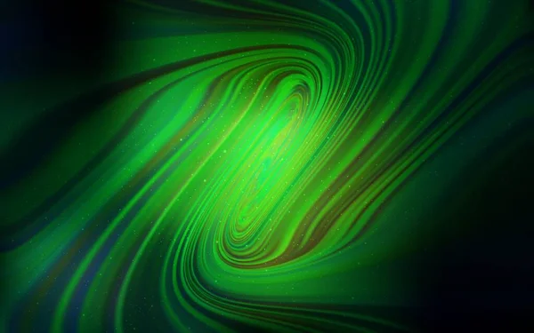 Темно Зелений Векторний Шаблон Космічними Зірками Космічні Зірки Розмитому Абстрактному — стоковий вектор
