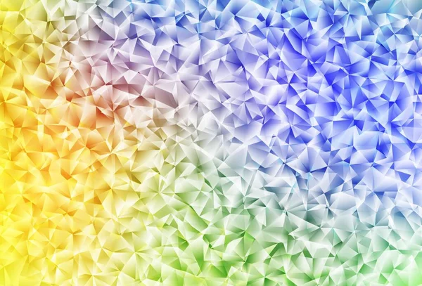 Light Multicolor Vector Triangle Mosaic Texture Triangular Geometric Sample Gradient — 스톡 벡터