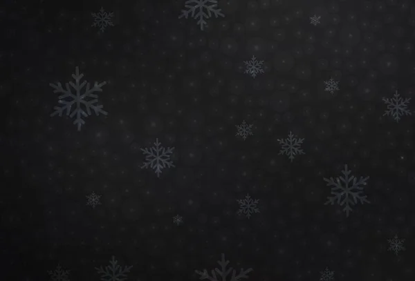 カーニバルスタイルのダークグレーベクトルテンプレート Xmasボールと雪の結晶で抽象的なイラスト ポスター 書籍のバナーのパターン — ストックベクタ