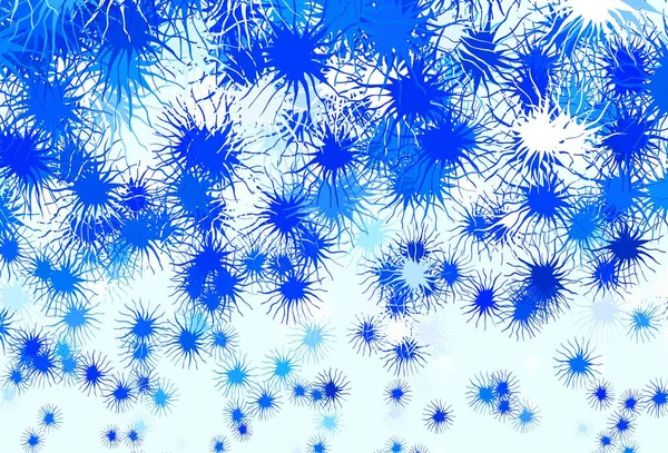 Modèle Vectoriel Bleu Clair Avec Des Formes Aléatoires Illustration Colorée — Image vectorielle