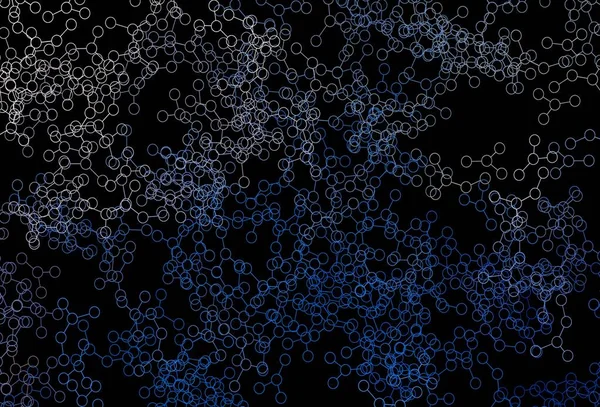 Mörkblå Gul Vektor Bakgrund Med Former Artificiell Intelligens Glänsande Illustration — Stock vektor