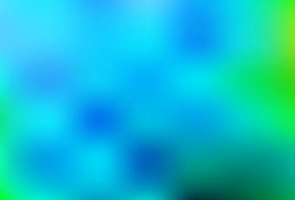 Bleu Clair Vecteur Vert Motif Flou Coloré Illustration Abstraite Colorée — Image vectorielle