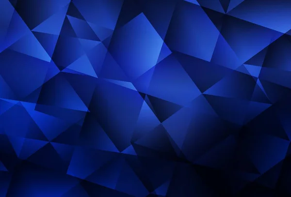 Texture Triangulaire Gradient Vectoriel Bleu Foncé Illustration Abstraite Scintillante Avec — Image vectorielle
