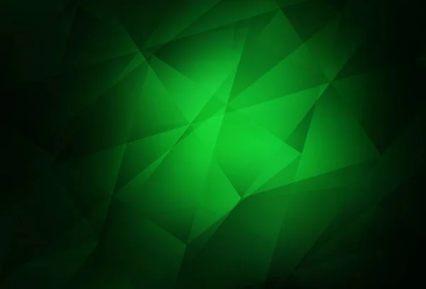 Vetor Verde Escuro Abstrato Fundo Poligonal Ilustração Geométrica Criativa Estilo — Vetor de Stock