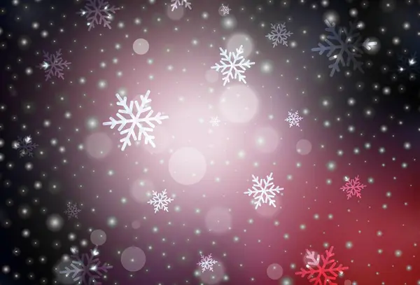 Dark Pink Vector Pattern Christmas Style Modern Abstract Christmas Mood — Vetor de Stock