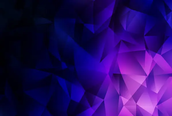 Dark Purple Vector Patrón Mosaico Abstracto Ilustración Abstracta Brillante Con — Vector de stock