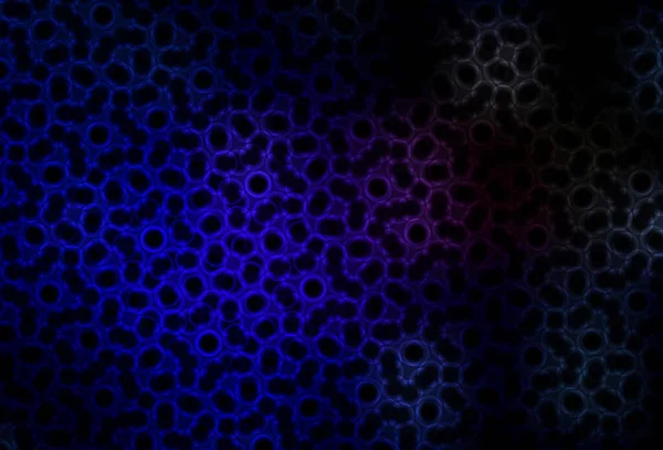 Azul Oscuro Textura Vectorial Roja Con Discos Ilustración Abstracta Moderna — Vector de stock
