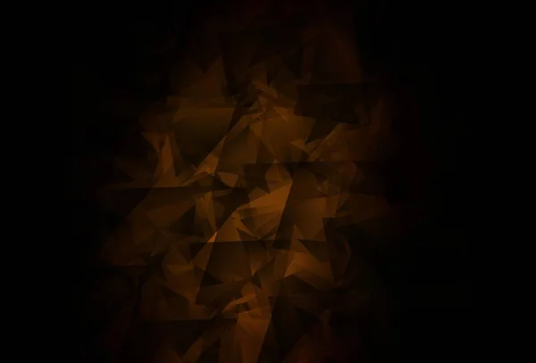 Plantilla Mosaico Triángulo Vector Marrón Oscuro Ilustración Abstracta Colorida Con — Vector de stock